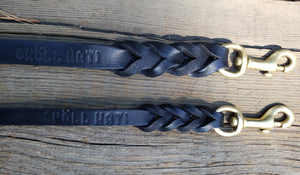 SKÖLLHATI BRAIDED LEATHER LEASH 1/2¨ WIDE 4ft/6ft