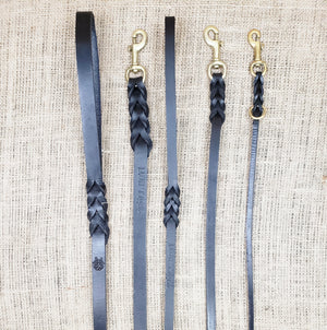 SKÖLLHATI BRAIDED LEATHER LEASH 1/2¨ WIDE 4ft/6ft